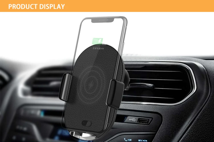 10W Qi Automatic Sensor  Fast Wireless Charging Car Phone Holder