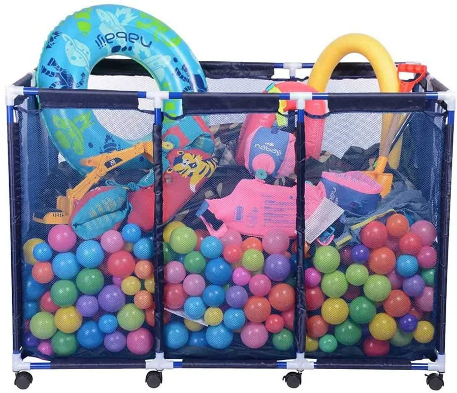 Swimming Pool Storage Box Container Rolling Swimming Pool Storage Mesh
