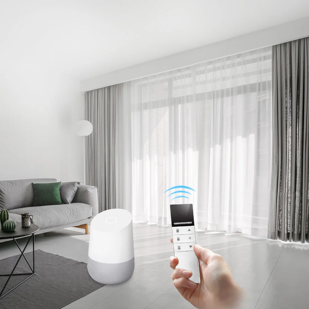 Electric Motorized Control Zigbee Remote Rail Stage Curtain Motor - ANKUX.COM