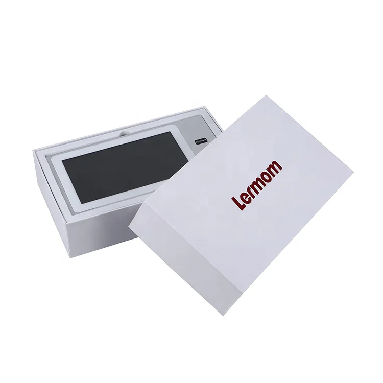
Lermom Door Access Control 7'Inch Wired Video Door Phone System Visual Video Intercom Doorbell Camera Kit Support Unlock 