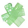 Hot selling 6 - piece set of drawing template drawing circle geometric drawing design ruler can match other sets