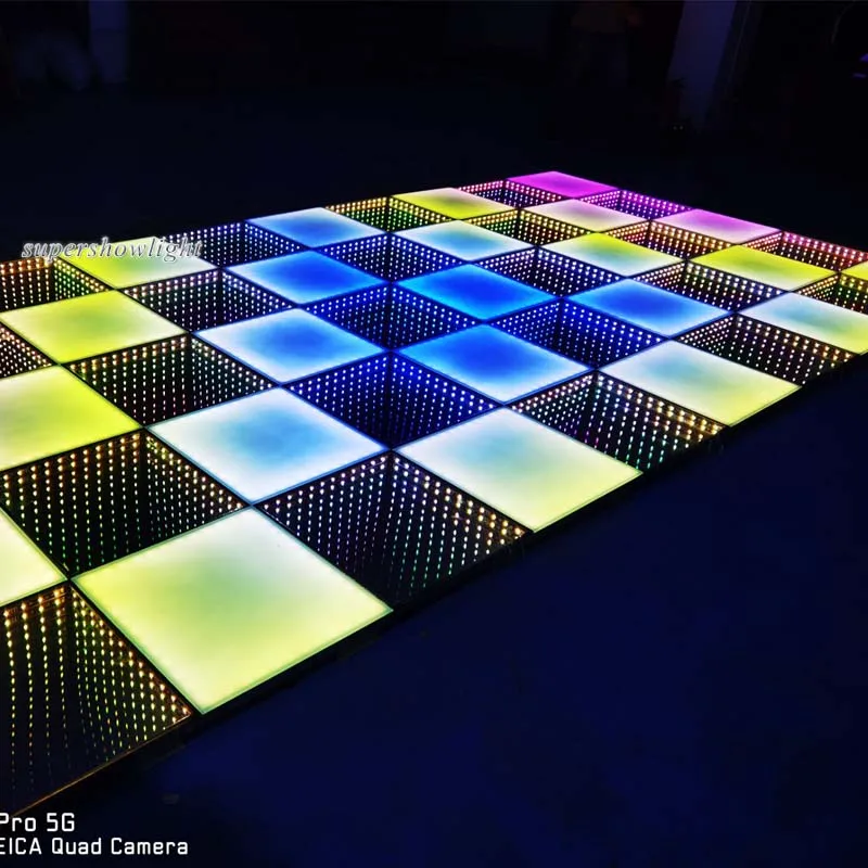 20x20ft Wireless Portable Time Tunnel Dj 3d Mirror Rgb Led Dance Floor