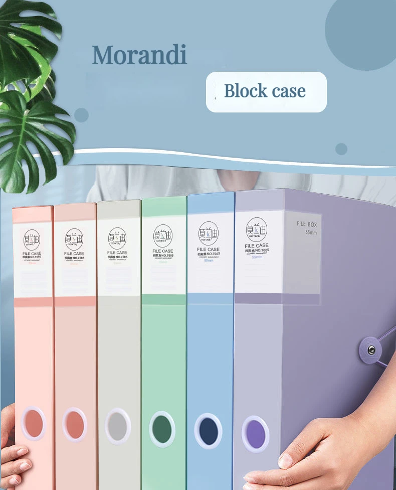 A4 Plastic File Box Thickened Data Box Office Bill Storage Box Folder