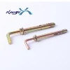 Carbon steel Expansion bolts M12 x 70mm L type bolt Sleeve anchors Yellow zinc plated