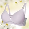 Thin breast-feeding underwear open buckle breast no steel ring bra