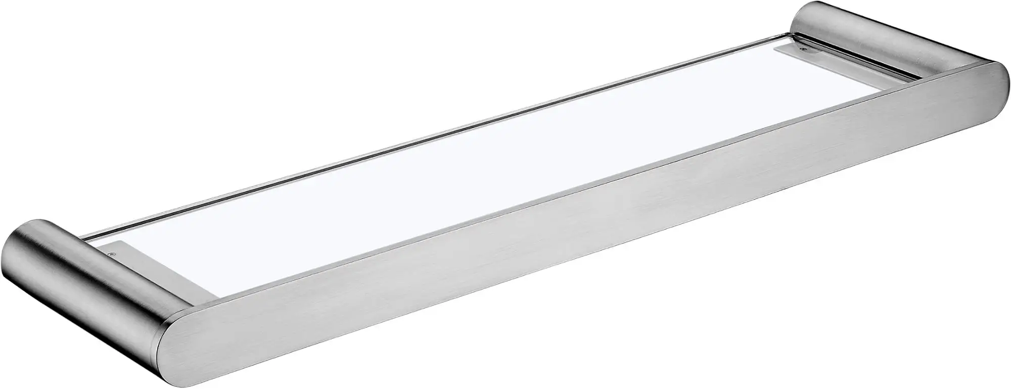 Stainless steel 304 shower shelf, wall mount brushed bathroom shower rack, shower caddy