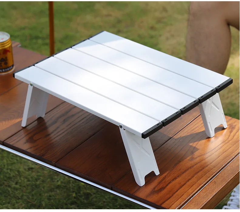 Ultra-Light Aluminum Alloy Mini Table Modern Outdoor Folding Leisure Tent for Coffee & Tea Portable & for Camping & Hiking