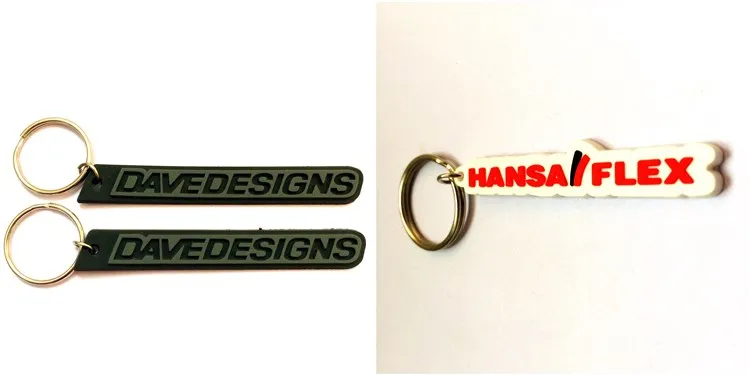 soft rubber key ring