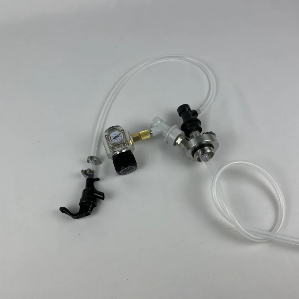 product-beer growler with co2 regulator gas liquid ball lock adjustable thread tap dispenser thread--1