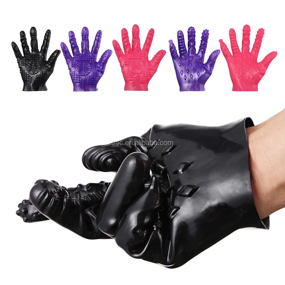 Female Male Stimulation Erotic Games Pvc Magic Palm Hand Finger