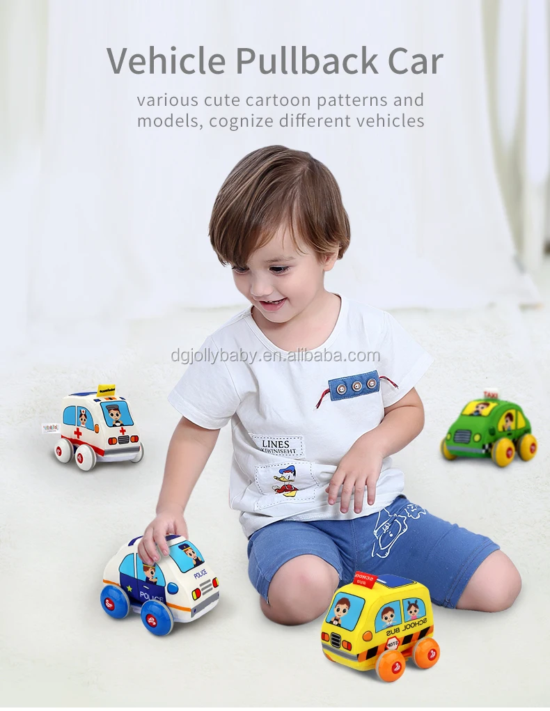 Jollybaby Washable Fast Moving Soft Pull Back Car For Baby Buy Plush
