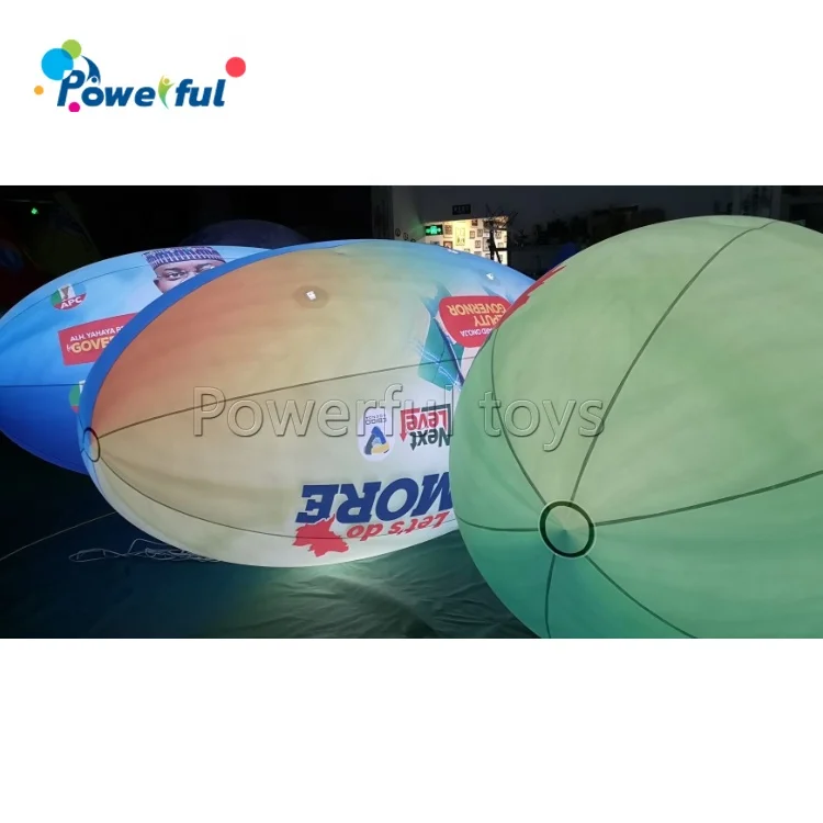 Custom logo flying inflatable hot air balloon airship helium balloon for advertising