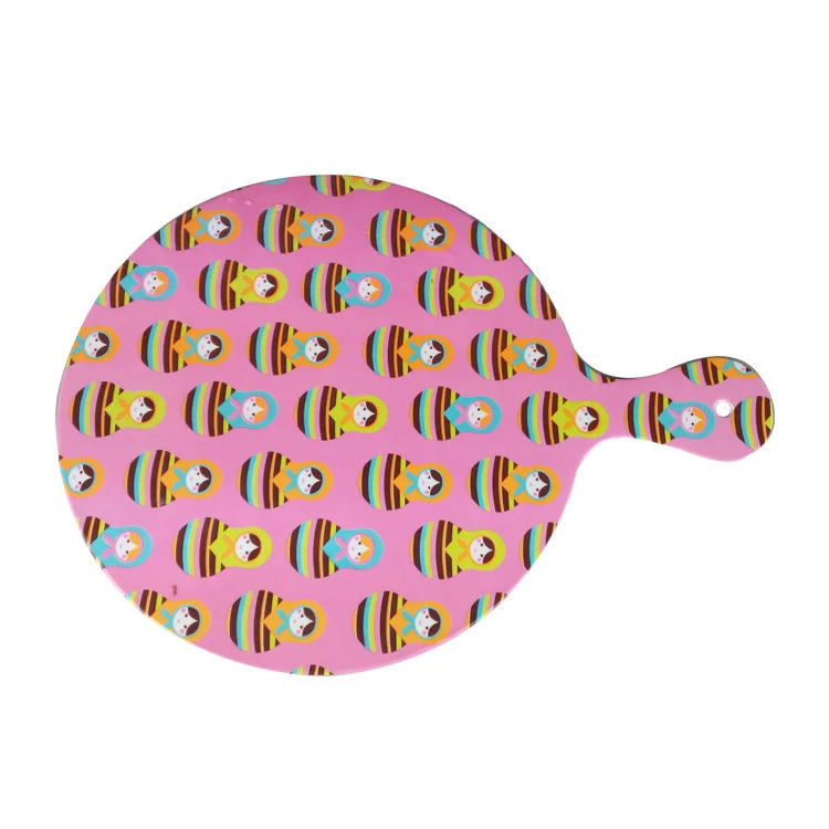 Custom Stylish Plastic Melamine Pizza Cutting Board Chopping Board With Hanging Hole Buy