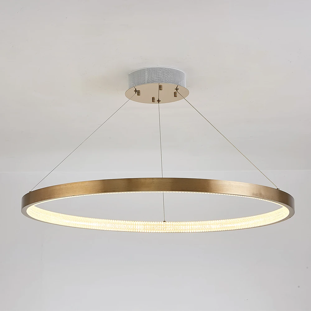 Modern simple acrylic pendant light chandelier led home decorative chandeliers for living room