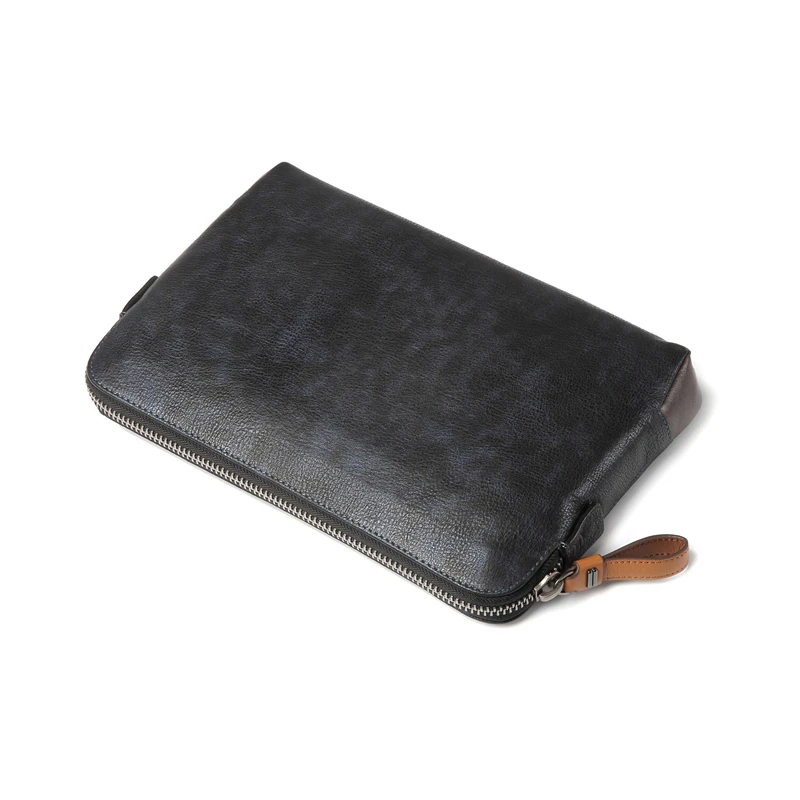 Custom Retro Leather Men's Messenger Bags Business Hand Bag