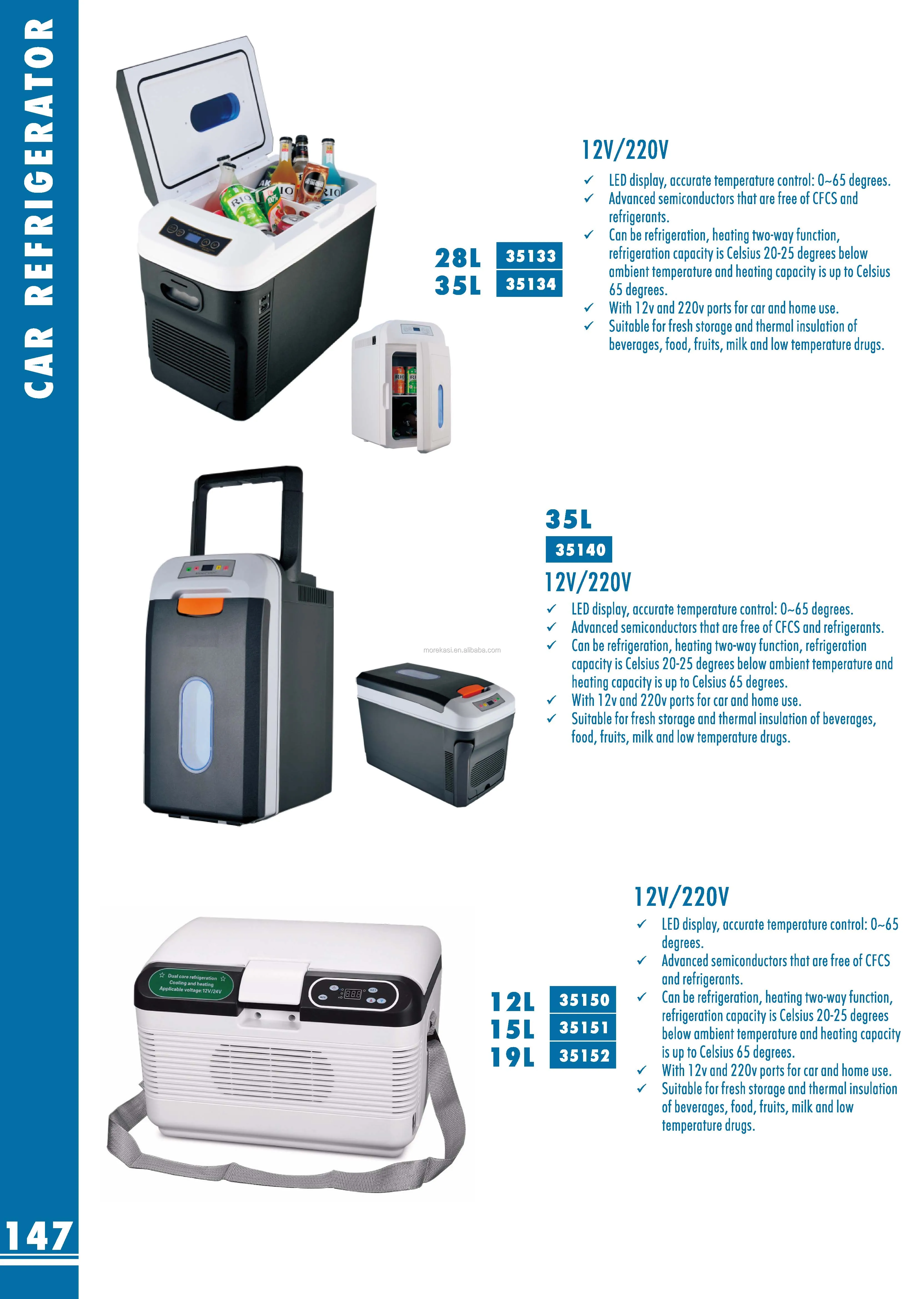 Wholesale 6L Portable Mini 12V small Fridge for car with CE