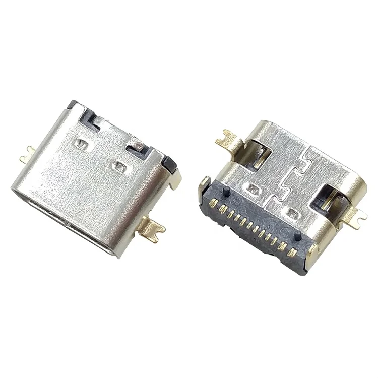 High Cost-Effective Of USB Type C 16 Pin SMT Female Plug Connecter PCB Power Connectors