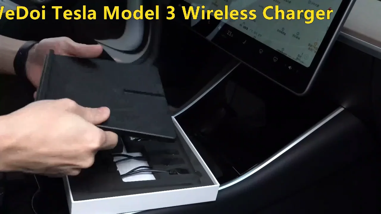 New Fast Charging Wireless Charger For Tesla Model 3,Dual 10w Qi