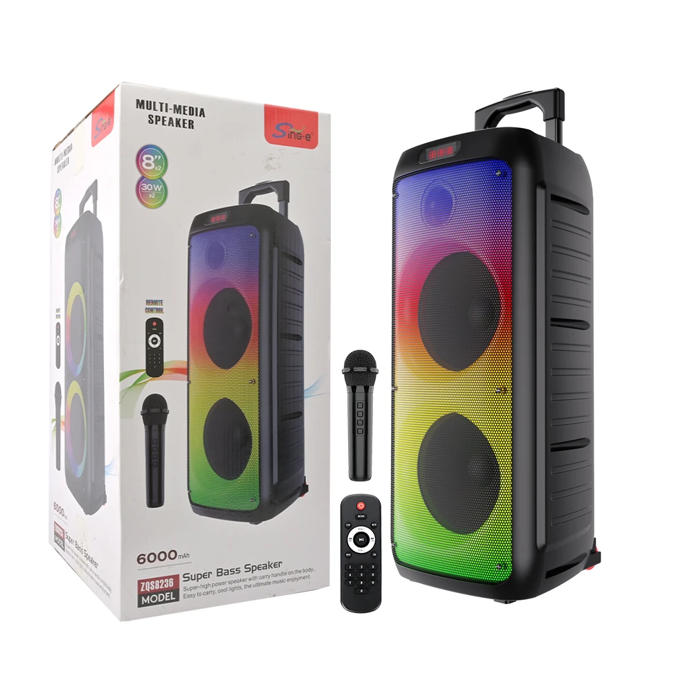 Portable Wireless Outdoor Bluetooth Speaker - Sing-e ZQS8236 DJ