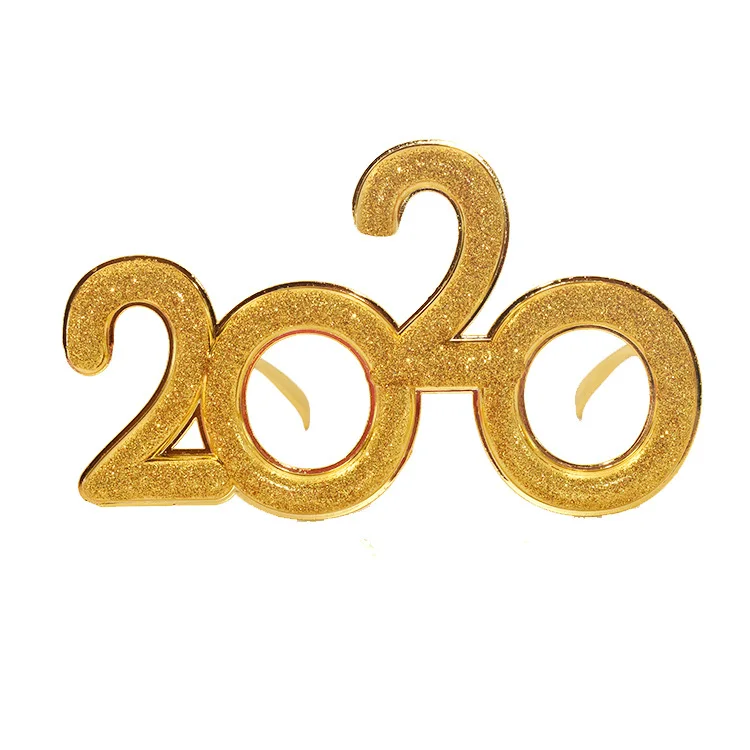 skyway 工厂批发新 2020 数字眼镜新年元旦元旦庆祝眼镜