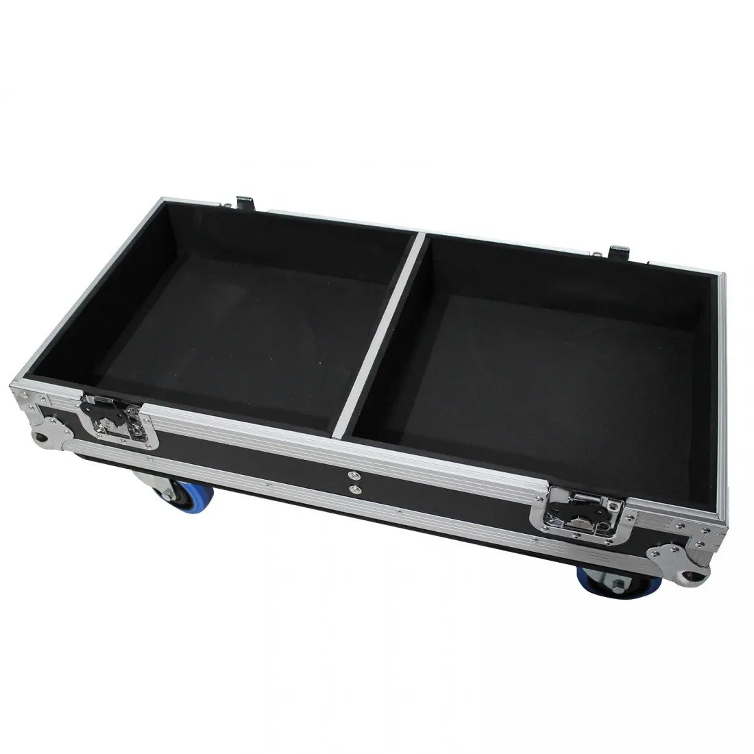 Aluminum Line Array Speaker Flight Case With 4 Inch Wheels For Two Rcf