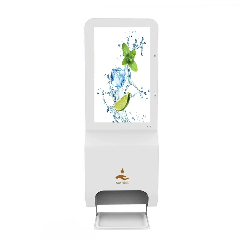 
Manufactory wholesale hand sanitizer advertising kiosk automatic hand sanitizer dispenser 