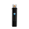 yiwu yanzhen creative windproof hidden push up and down double side rechargeable usb lighter custom logo lighter wholesale 709