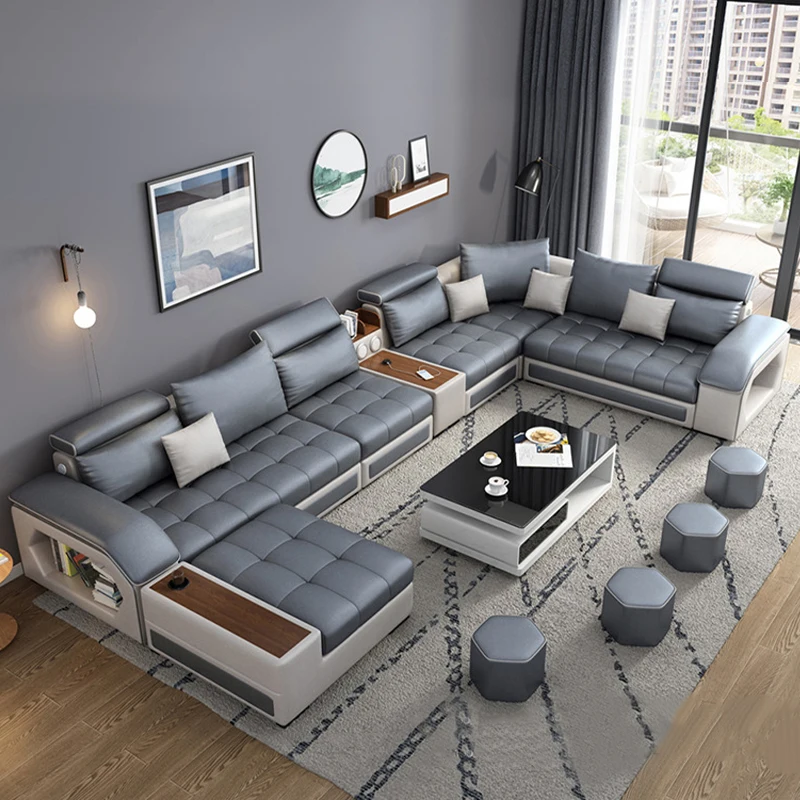 Audio Modular Sofas Modular Corner Music USB Charging Audio Sectionals Sofa