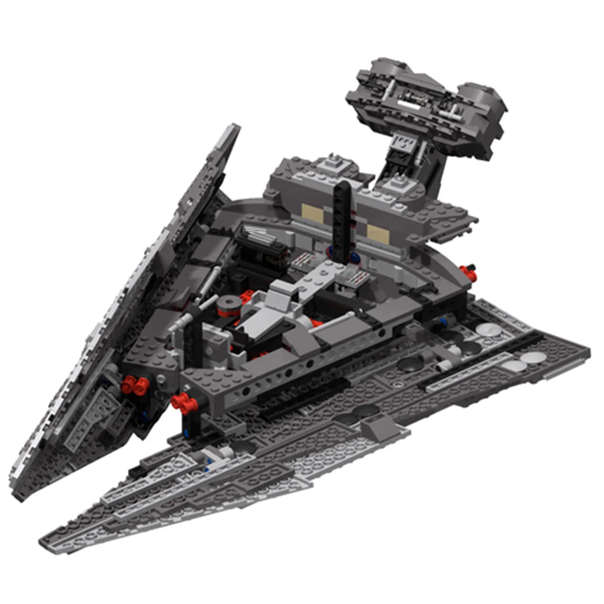 buildmoc玩具砖星驱逐舰战争积木建筑玩具乐极太空战舰