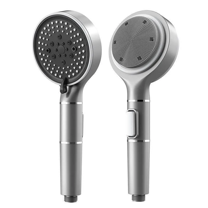 product durable abs large panel 6 mode pressure boosted shower back massage jets one key water stop silicone outlets fine spray-1