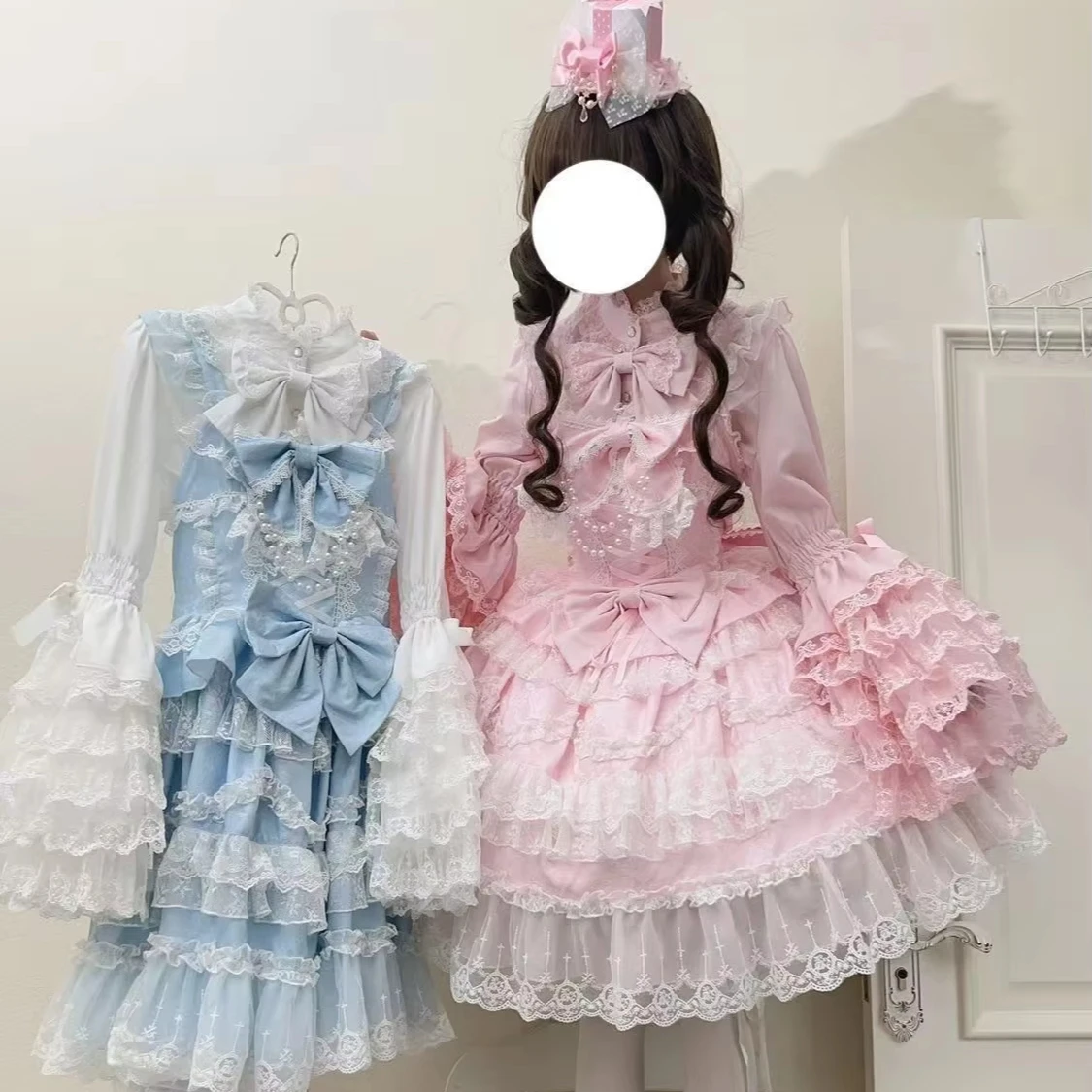 Japanese Sweet Lolita Op Dress Women Elegant Gothic Long Sleeve Princess  Party Dresses Victorian Girly Harajuku Kawaii Vestidos