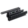 Vector Optics High QualityTactical AK-47 AK 47 Handguard Quad Rails with Rubber Covers Picatinny Rail System