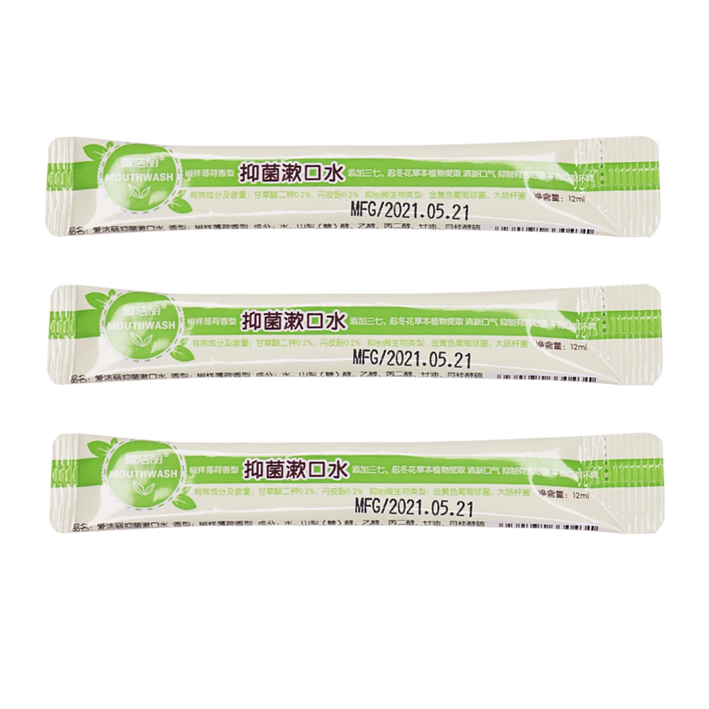 
Mini Chinese Herbal Anti-bacterial Protect Gums Spearmint Mouthwash Oral Rinse Strip Mouthwash For Travel 