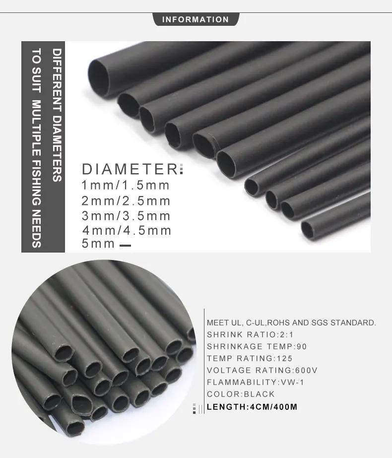 Fishing Heat Shrink Tubes - Durable & Versatile Accessories