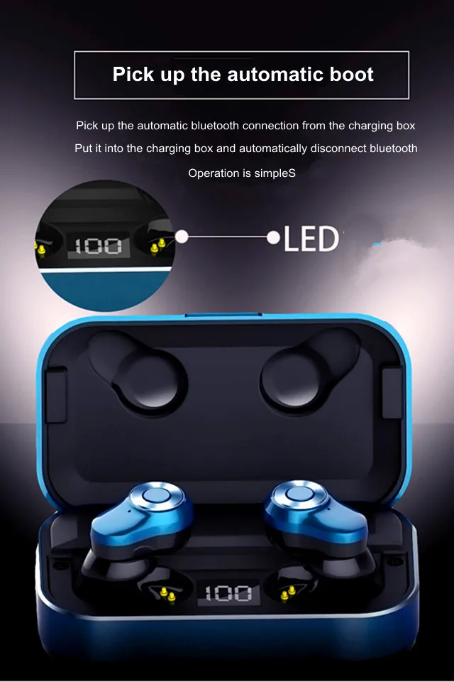 CTYPE Bluetooth headphone wireless 5.0 single-ear and binaural sports mini private model TWS new A6 - ANKUX.COM