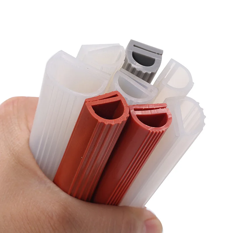 E-Type Silicone Sealing Strip High Temperature Resistant (0~150) Oven Door Anti-Collision Single E-Shaped Oven Rubber