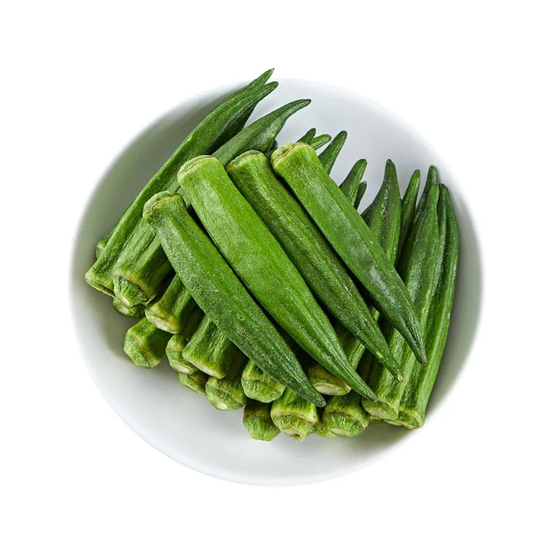Crispy okra dried vegetables dehydrated fruit vegetable snack snacks wholesale exotic snacks