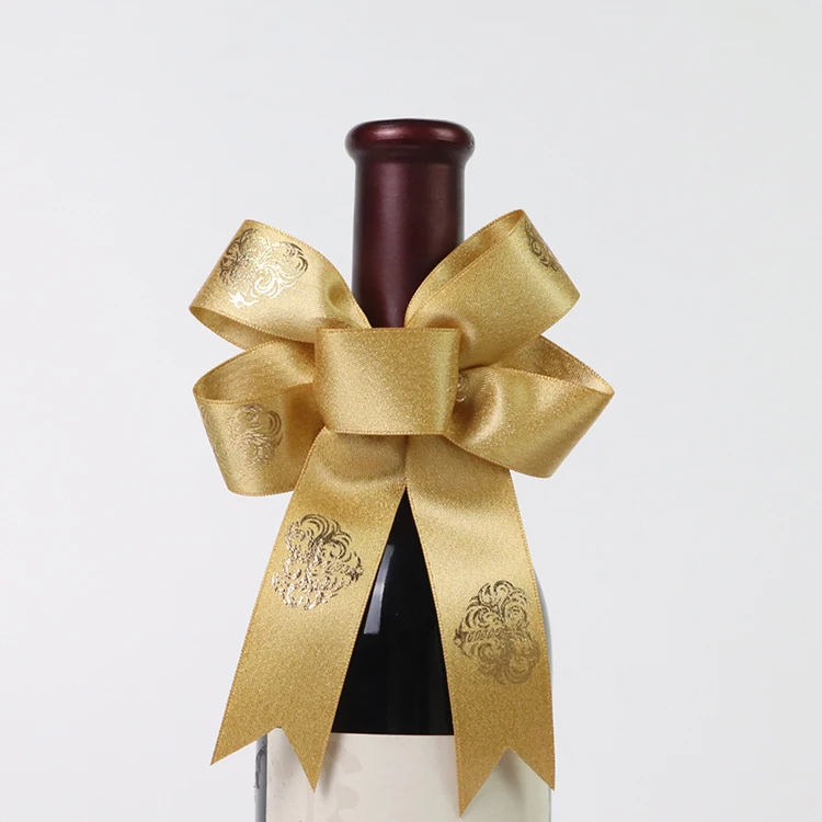 Popular Bottle Neck Decorative Bows,Pre Tied Wine Bottle Bow Tie With