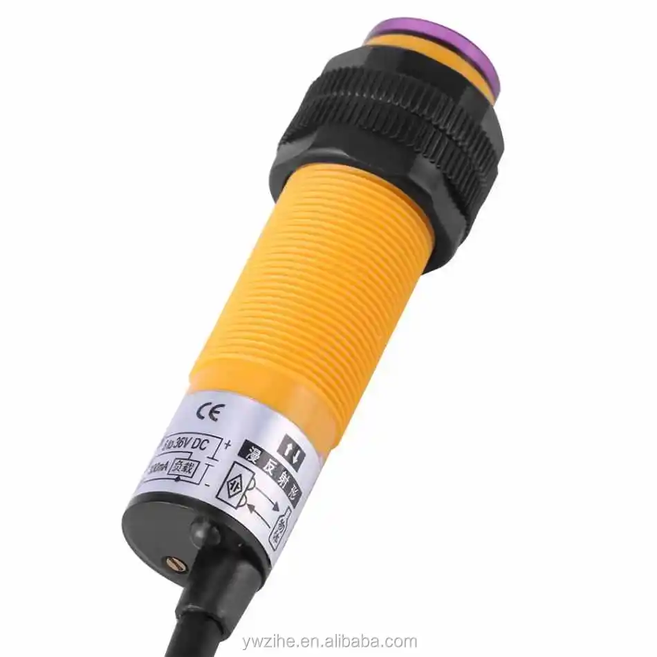 3 fils DC 6-36V PNP Interrupteur Capteur photoélectrique IR 30cm E18