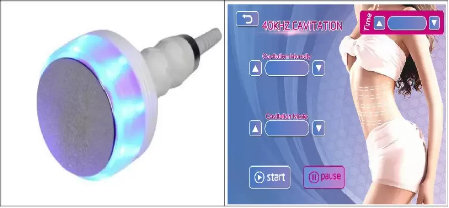 6 IN 1 RF Ultrasonic Face Body Lifting Cavitation Slimming Machine