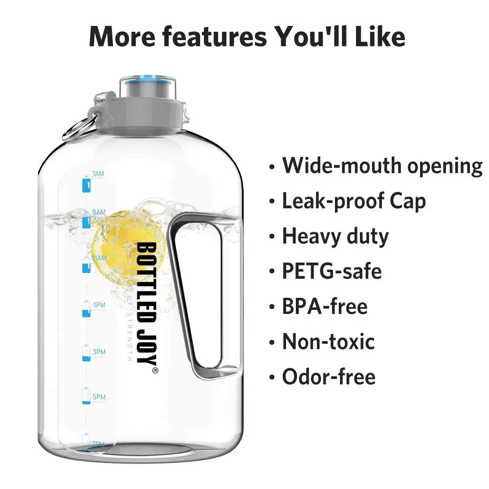 Bottle Joy 1 Gallon Large Water Bottle With Time Marker Wholesale Water