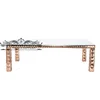 Hot sale 2019 new design love ss glass table for wedding