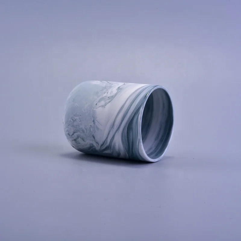 Hurricane ceramic candle jar handmade wholesales
