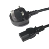 3 Pin UK Kettle Lead Main Plug ac power cord with female power cord ends for computer