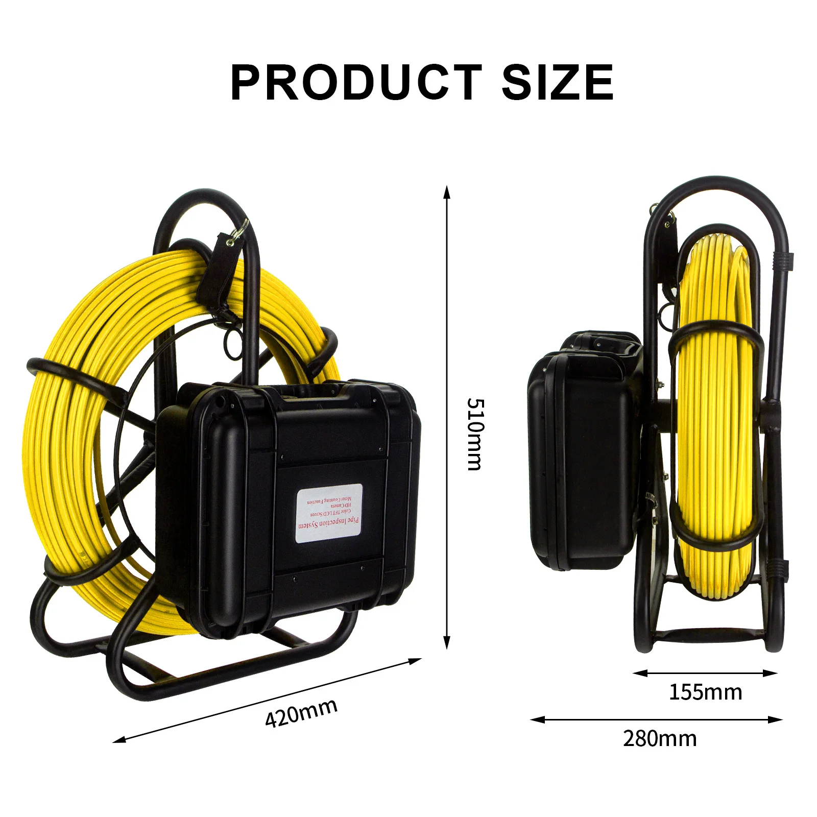 Factory Pipe Inspection Camera 512Hz Sonde/Transmitter Pipe Camera DVR Video Recording 9Inch HD 1080P Display manufacture