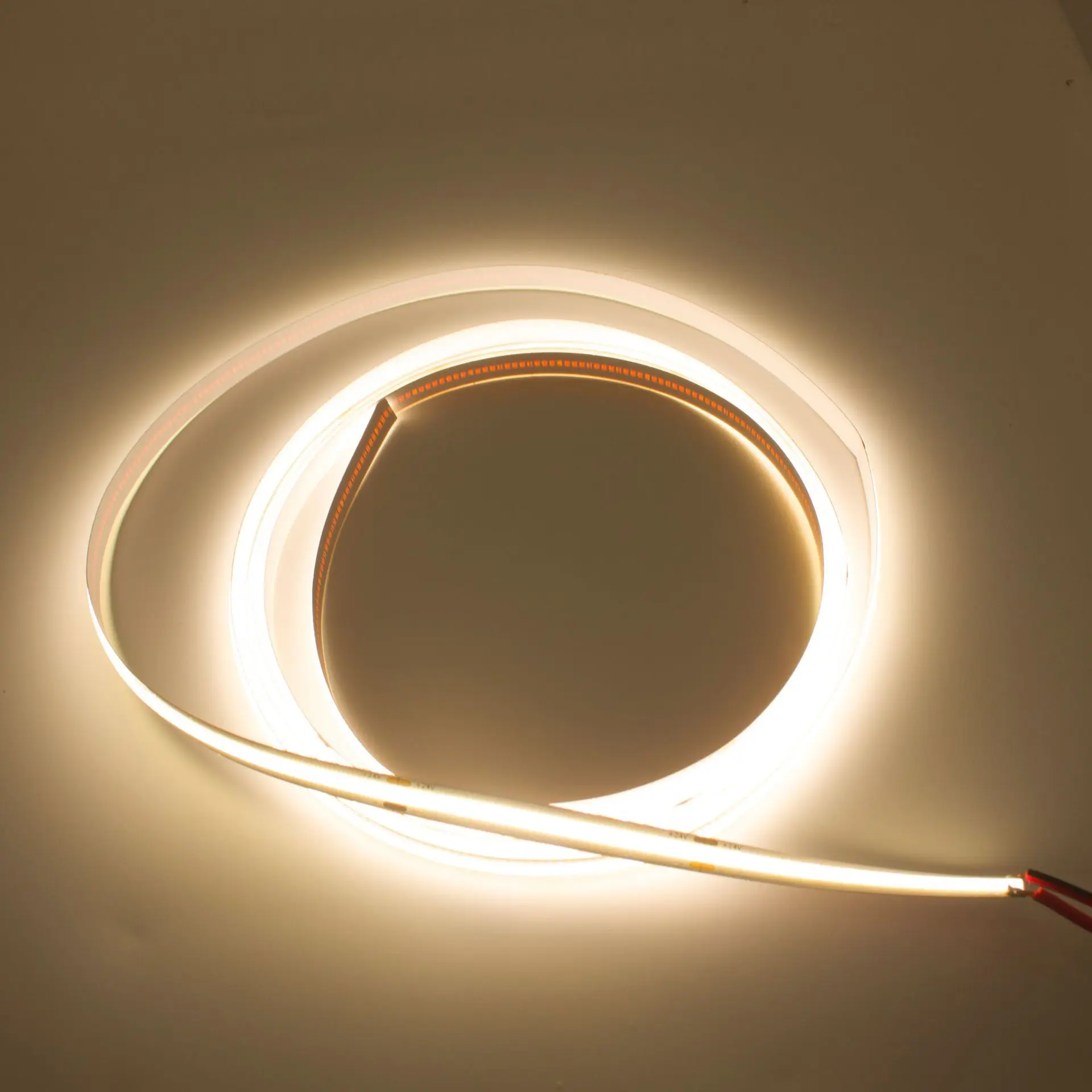 High Density Flexible Cob Led Strip Light 12watt/m Dc5v 12v 24v Rgb