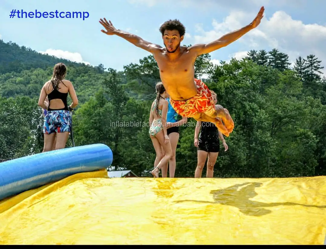 Inflatable water slip n city slide for summer
