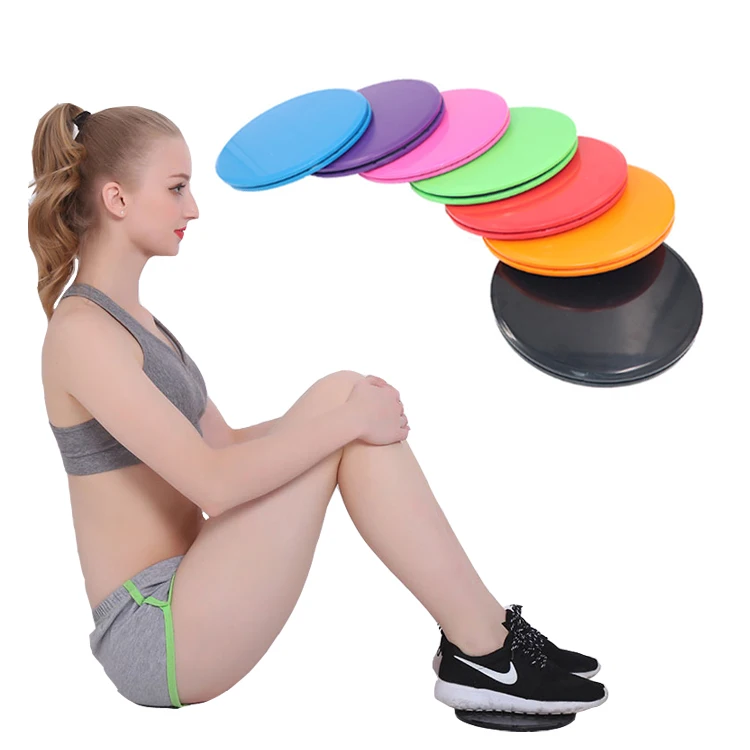 

Wholesale Home Yoga Gym Workout Core Sliders Pilates Exercise Sliding Colorful Round/Triangle Gliding Discs Fitness slider, Customized