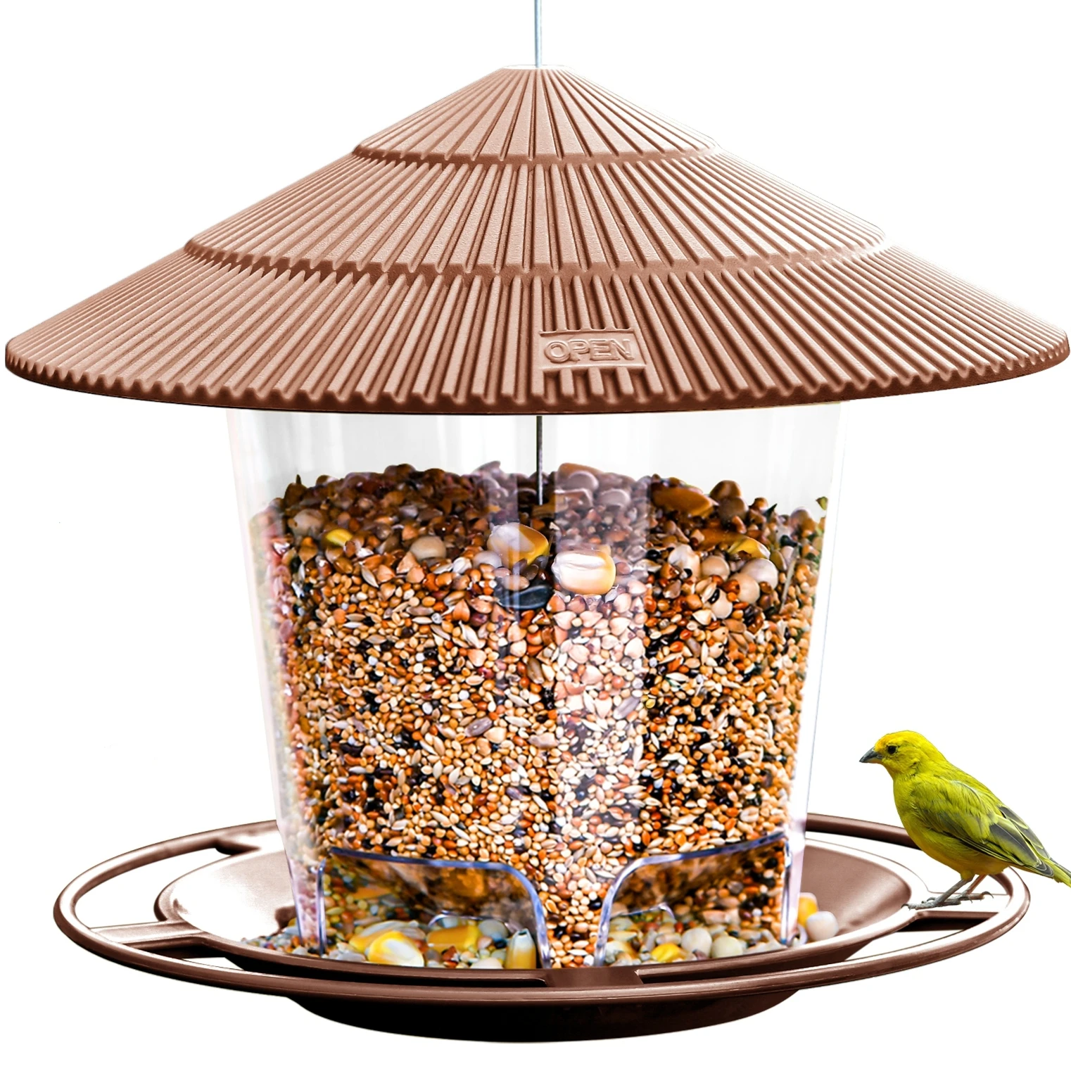 Outdoor Hanging Wild Bird Feeders With High Capacity Easy To Clean And