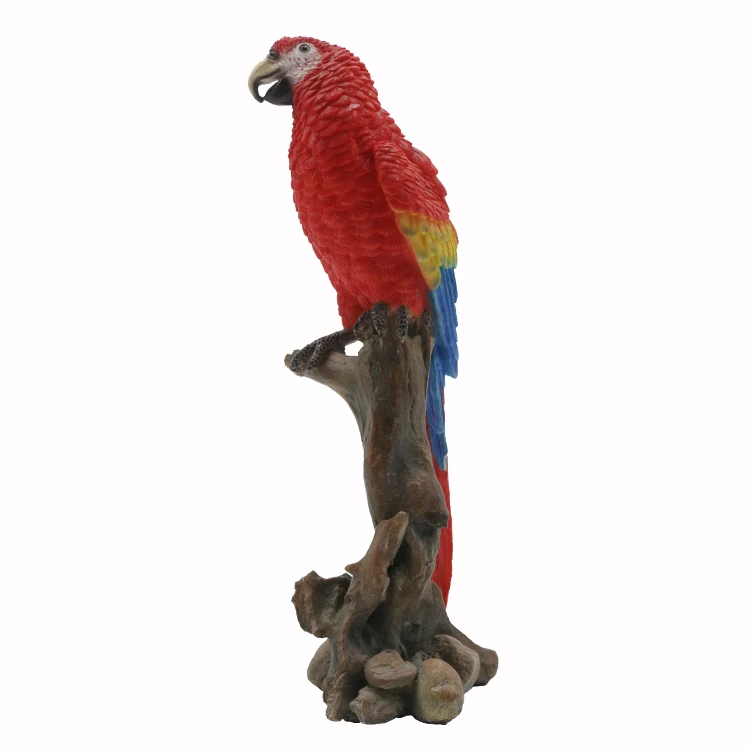 resin parrot statue